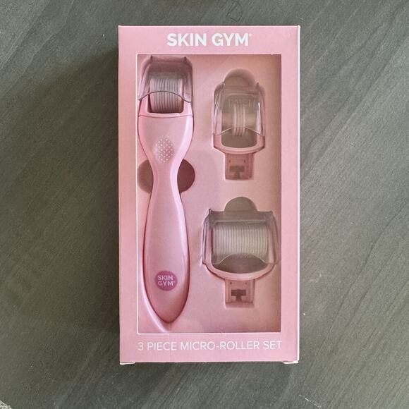 NEW Skin Gym 3 piece Needling Micro-roller Set - 100% Authentic Face Lips Eyes - Picture 1 of 6